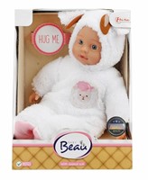 BEAU Babypop in dierenpakje groot 4 assorti 17x20x26cm.-3