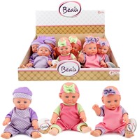 BEAU Mini babypop 21cm 3 assorti (12 in display)