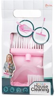 HOUSE CLEANING Schoonmaakset met bezem + veger + blik 7x18,5x32,5cm.-2