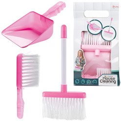HOUSE CLEANING Schoonmaakset met bezem + veger + blik 7x18,5x32,5cm.