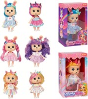 Eenhoorn_Konijn pop -Sweet Rainbow- 20cm 6 assorti