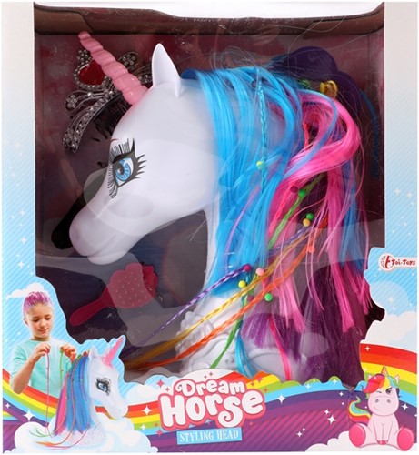 DREAM HORSE Kaphoofd -Eenhoorn- met accessoires-2