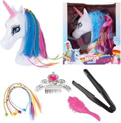 DREAM HORSE Kaphoofd -Eenhoorn- met accessoires