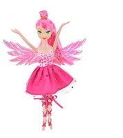FAIRY FRIENDS Fee met glittervleugels 22cm roze 6x21,5x27cm.-3