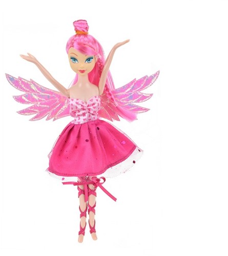 FAIRY FRIENDS Fee met glittervleugels 22cm roze 6x21,5x27cm.-3