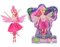 FAIRY FRIENDS Fee met glittervleugels 22cm roze 6x21,5x27cm.