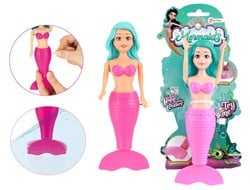 MERMAIDS Zeemeerminpop met bewegende staart 18cm