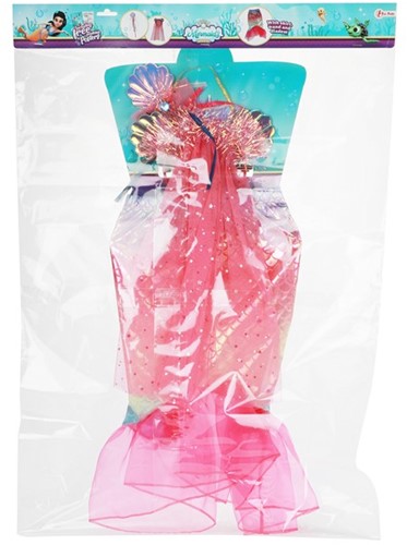 MERMAIDS Verkleedset Zeemeermin staart + diadeem 2x52,5x70cm.-3