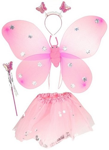 PRINCESS FRIENDS Verkleedset Vlinderfee 2 assorti 5x48x40cm.-3
