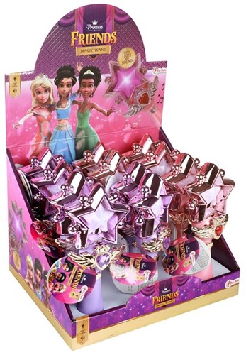 PRINCESS FRIENDS Magische staf 18cm +Licht en Geluid 2 assorti in display (12)-3