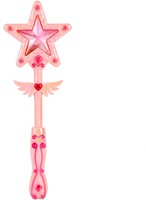 PRINCESS FRIENDS Parelmoer toverstaf -Ster- +licht en geluid-3