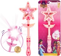 PRINCESS FRIENDS Parelmoer toverstaf -Ster- +licht en geluid