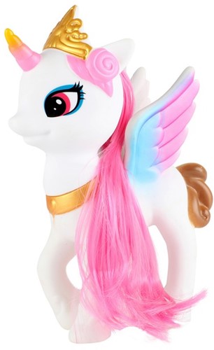 DREAM HORSE Eenhoorn 19cm met lang haar 6 assorti in display (6) 6x15x19cm.-3