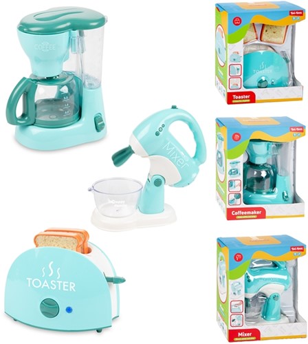 HOME_FOOD Broodrooster_mixer_koffiezetter met licht en geluid 3 assorti