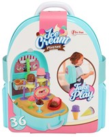 Set IJs met coupes en koekhoorntjes in rugzak 13,5x23x26cm.-2