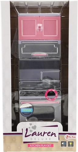 LAUREN Keuken klein +licht en geluid voor tienerpop 2 assorti-2
