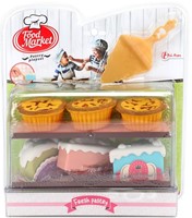 FOOD MARKET Set met gebak en taartschep 9x24,5x26,5cm.-2