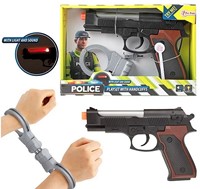 POLICE Politie pistool Licht & Geluid met handboeien
