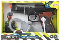 POLICE Politie pistool Licht & Geluid met handboeien-2