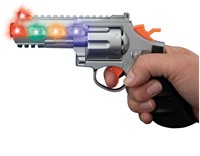 POLICÍA Set de policía con pistola + luz y sonido + funda + placa-3