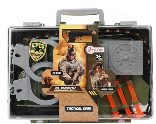 ALFAFOX Koffer Militair grote set met accessoires 6x24,5x19,5cm.-2