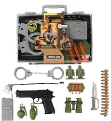 ALFAFOX Koffer Militair grote set met accessoires 6x24,5x19,5cm.