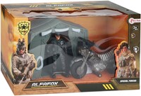 ALFAFOX Speelset militair met motor+tent+figuur-3