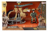 ALFAFOX Helikopter militair frictie +licht en geluid +soldaat-2