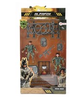 ALFAFOX Speelset -Vuur- met accessoires+hekken+2x figuur -2