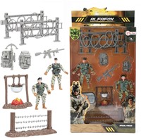 ALFAFOX Speelset -Vuur- met accessoires+hekken+2x figuur 