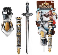 LOST HEROES Verkleedset Ridder zwaard + harnashand 4x24x58cm.