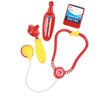 DOCTOR Doktersset in tas -o.a. spuit+thermometer 21x21cm-3