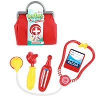 DOCTOR Doktersset in tas -o.a. spuit+thermometer 21x21cm