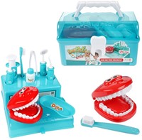 DENTIST Koffer Tandarts + accessoires 10 delig 13x21cm