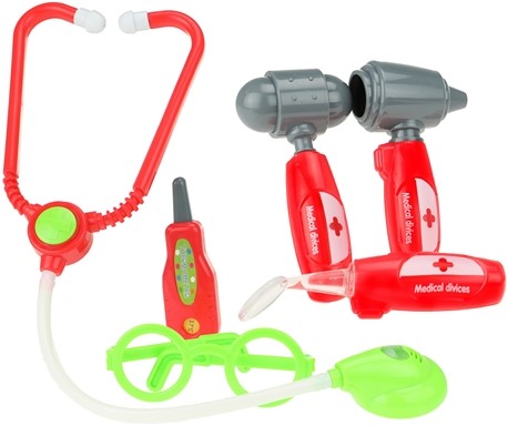 DOCTOR Doktersset met accessoires+stethoscoop in koffer-3