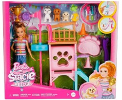 Barbie Stacie Hondenspeelplaats speelset met pop en accesoires