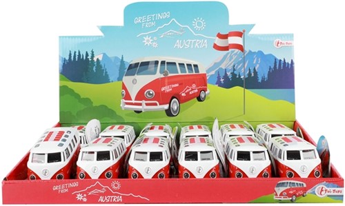 Retro bus -Greetings from Austria- in display-2
