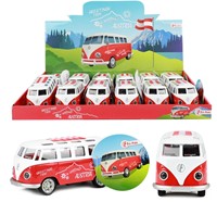 Retro bus -Greetings from Austria- in display