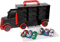 TURBO RACERS Vrachtwagen met 6x raceauto -pullback-3