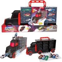 TURBO RACERS Vrachtwagen met 6x raceauto -pullback