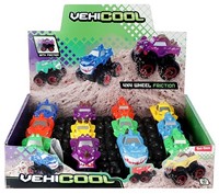CARS&TRUCKS Monster truck Teeth frictie 8,5x9cm 4 assorti in display (12)-2