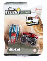 CARS&TRUCKS Shooting mini monster truck 4 surtidos 15x20cm-2