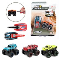 CARS&TRUCKS Shooting mini monster truck 4 assortis 15x20cm