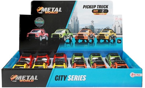 METAL Pick-uptruck 10cm pull back 4 assorti in display (12)-2