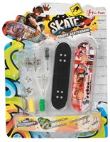 XTREME Vingerskateboard met extra wielen (diy) 6 assorti 14x19cm-3
