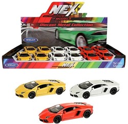 WELLY Lamborghini Aventador LP700-4 3 assortie in display