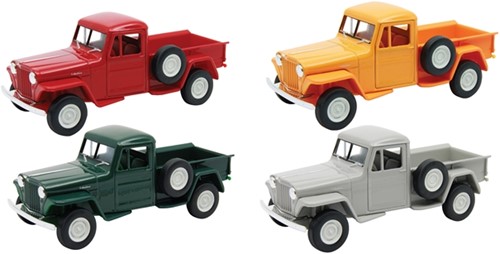 WELLY Jeep Willys Pick Up 1947 4 assorted in display-3