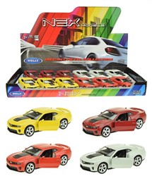 WELLY Chevrolet Camaro ZL1 11,5cm 4 assorti in display (12)