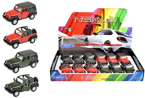 WELLY Jeep Wrangler Rubicon (soft-top_convert)(12 in display)