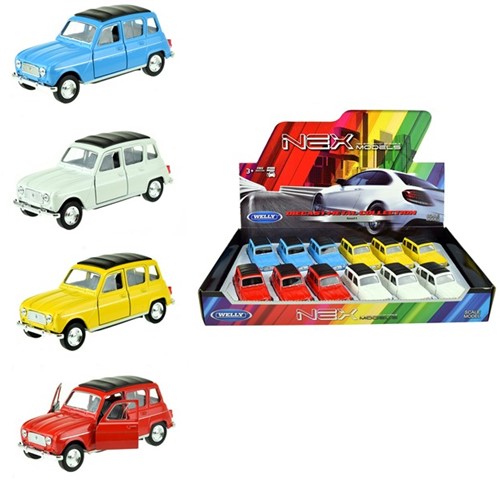 WELLY Renault 4 11.5cm assorties en présentoir (12)